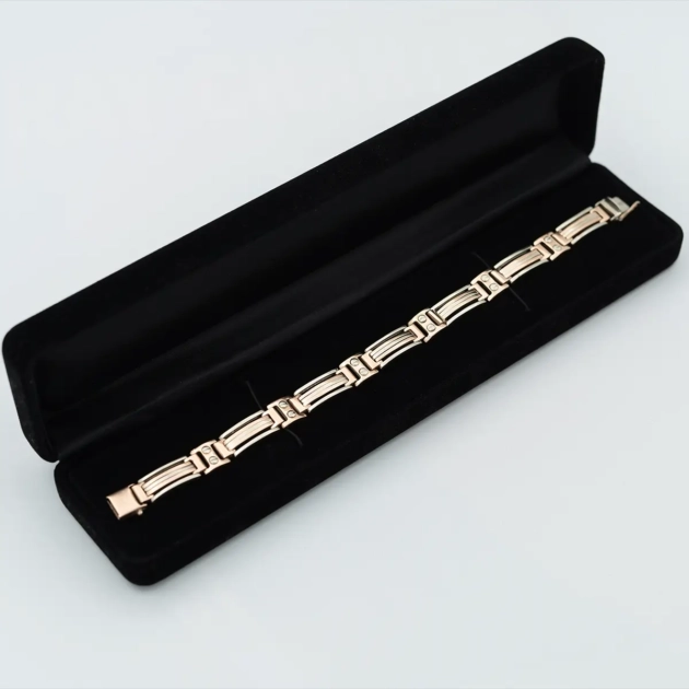 Bratara vintage pentru barbati, aur 14k
