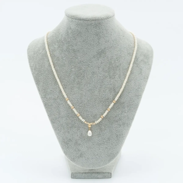 Colier perle si aur 14k