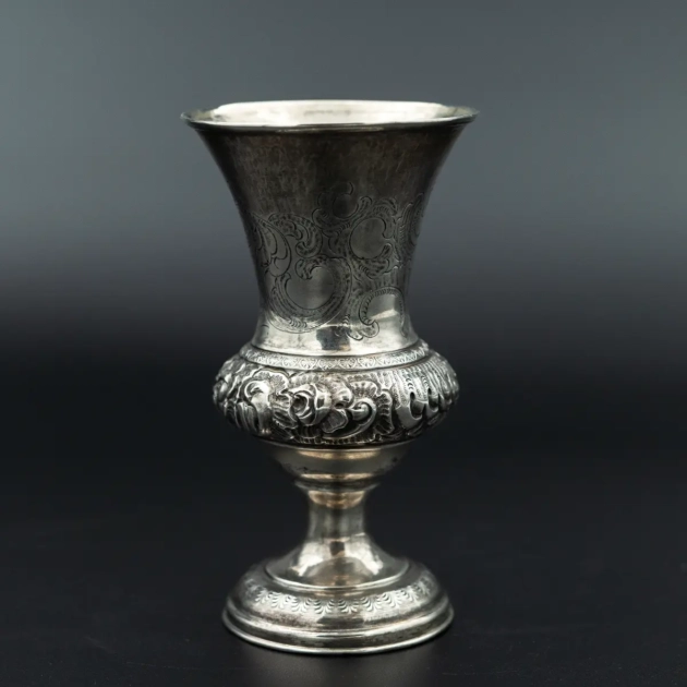 Pahar din argint masiv, pentru vin, Austria 1859