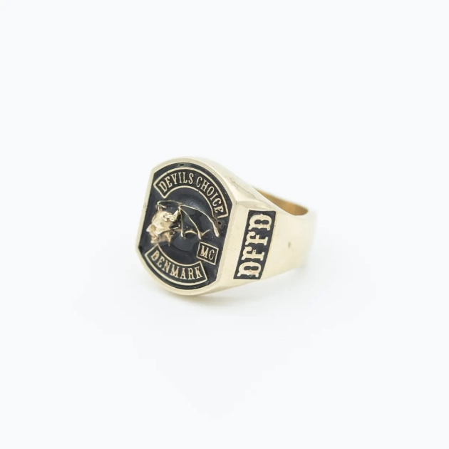 Inel pentru barbati aur 14k DEVILS CHOICE DENMARK autentic