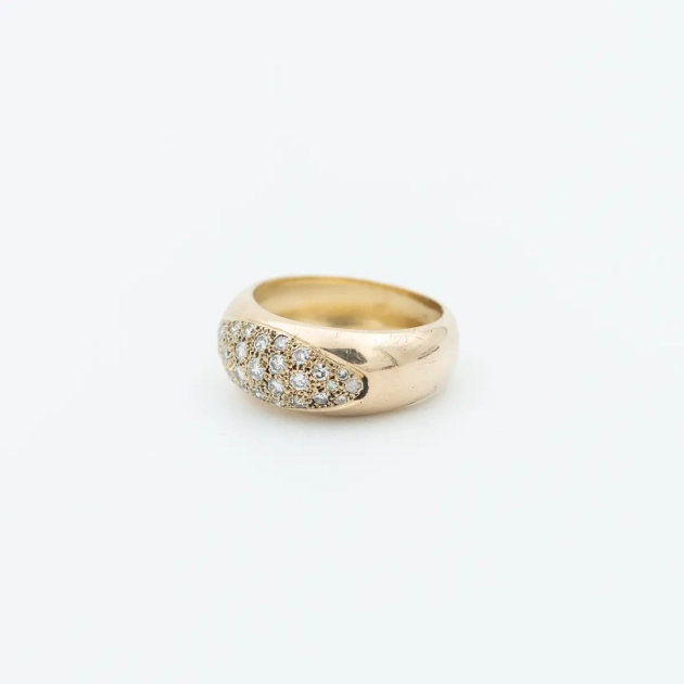 Inel vintage aur 18k si diamante