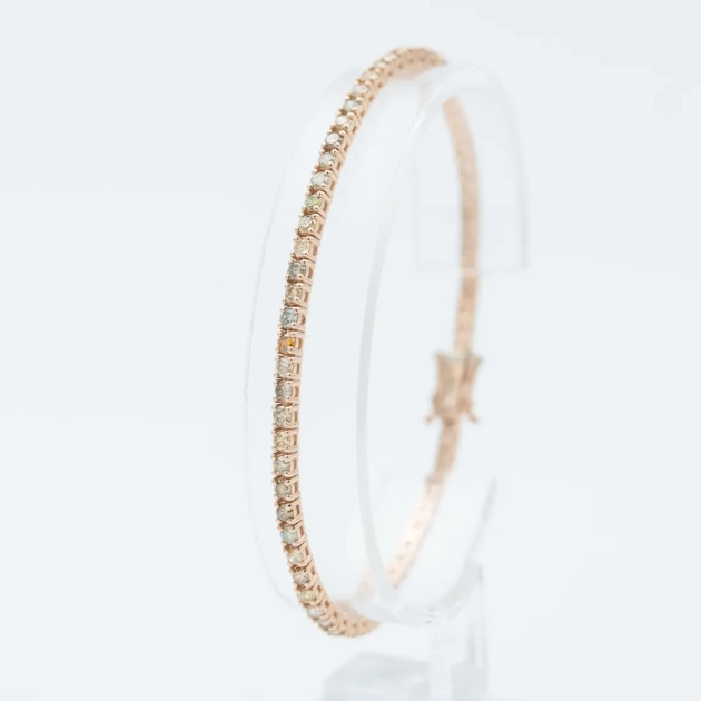 Bratara tenis aur 14k si diamante naturale 3,54ct