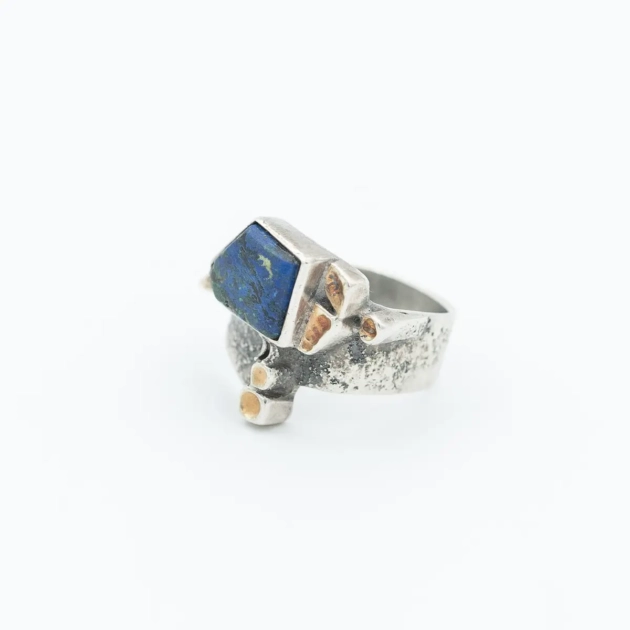 Inel creatie, argint si Lapis Lazuli