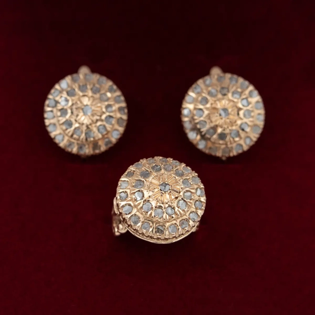 Set aur 12k cu diamante