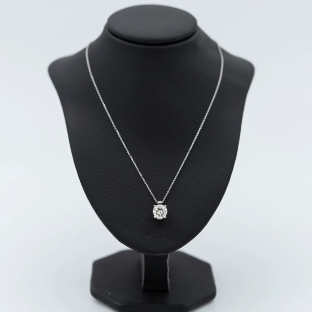 Colier aur 18k cu diamant soliter 1,35ct