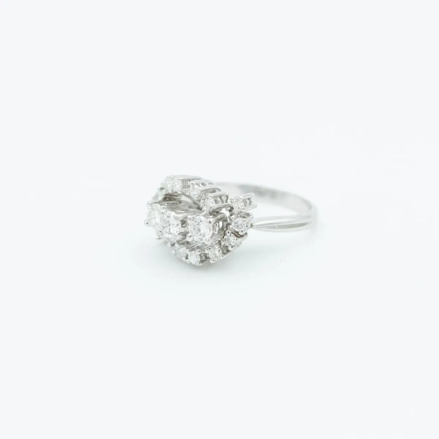 Inel aur 18k cu diamante