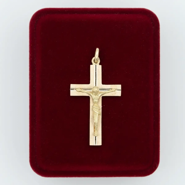 Pandant cruciulita aur 18k