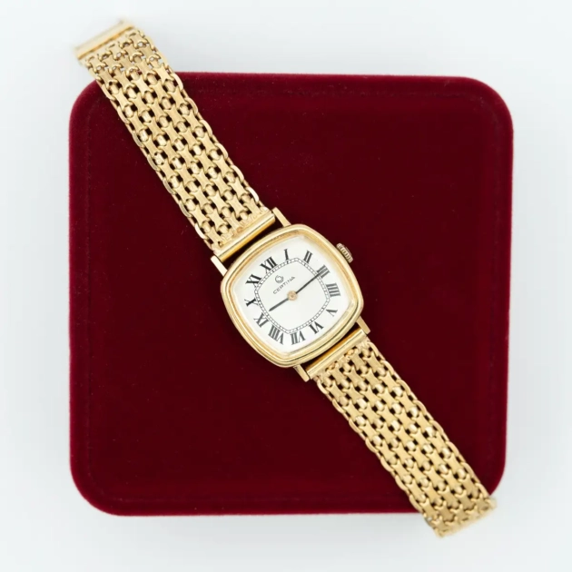Ceas dama, Certina, aur 18K