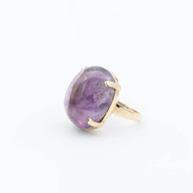 Inel vintage aur 14 k si ametist