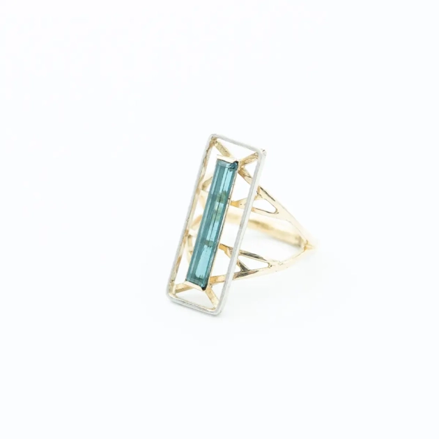 Inel creatie atelier Ador Bijou, aur 18k si turmalina