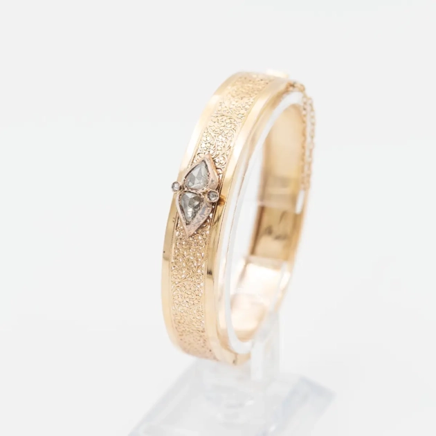 Bratara sec XIX, aur de 18k si diamante 1.3ct