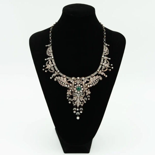 Colier imperial sec XIX, diamante 22.3ct