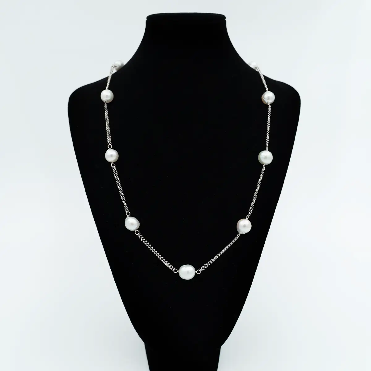 Colier aur 18k si perle salbatice - imagine 2