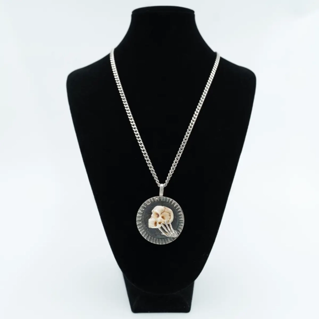 Pandant creatie atelier Ador Bijoux, argint si OS
