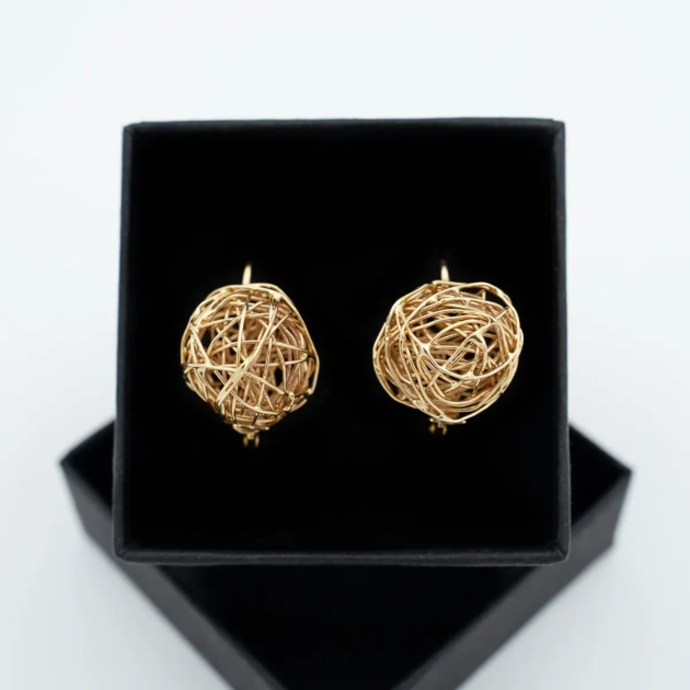 Cercei creatie, aur 18k