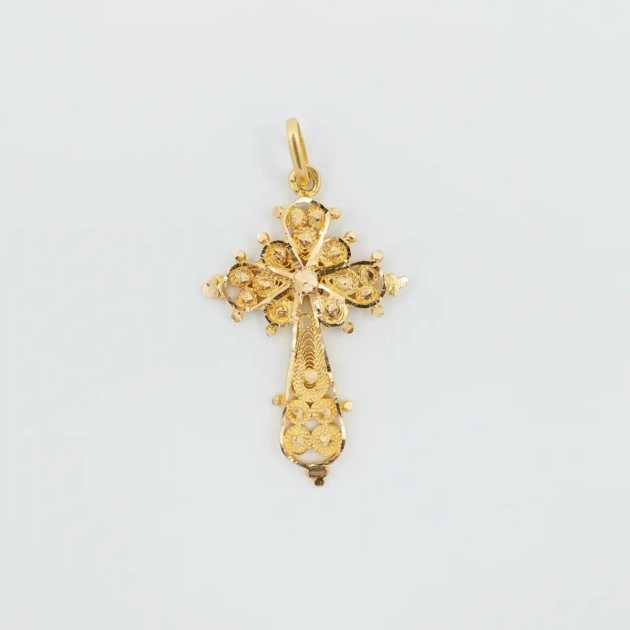 Pandant cruciulita, aur 18k