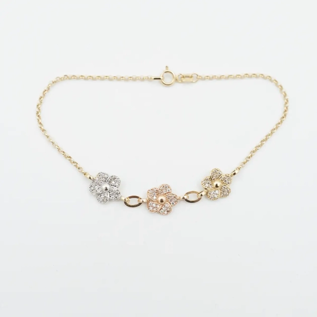 Bratara aur 14K si cubic zirconia