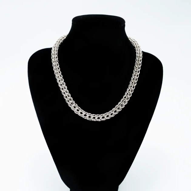 Colier vintage argint masiv