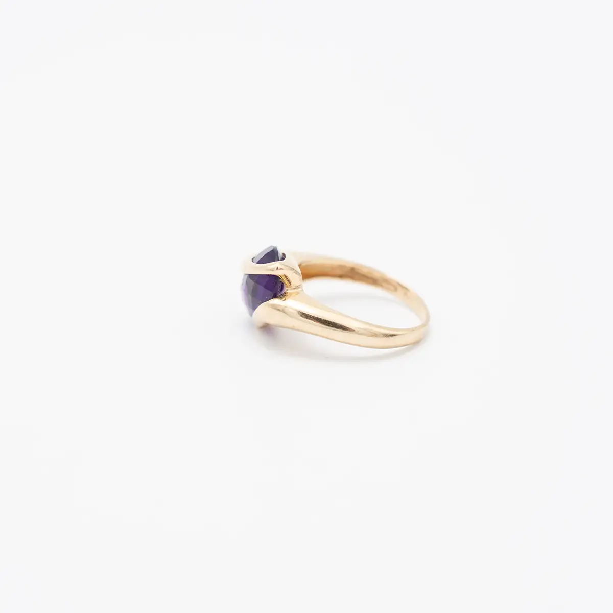 Inel aur 14K, ametist natural, firma KARAT - imagine 3